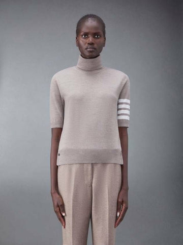 Thom Browne Fine Merino 4-Bar Relaxed Short Sleeve Turtleneck FKA434A Y1014 215 133071892