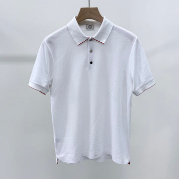HERMES ダブルテクニカルポロ半袖Tシャツ ホワイト 157034281