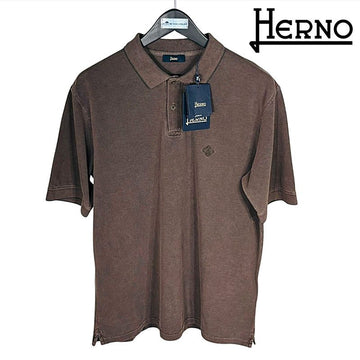 Herno Men's Logo Embroidered Short Sleeve Polo Shirt JPL00134U 540068800 157037631