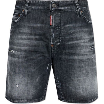 Dsquared2 Black Fog Wash Marine Shorts 157047343