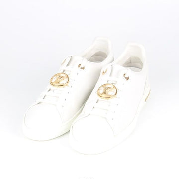 LOUIS VUITTON Schnürschuhe mit goldenen Akzenten in Weiß 37(240) 157061807