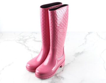 Louis Vuitton Monogram Glossy Rain Boots Pink 36(230) 157063706