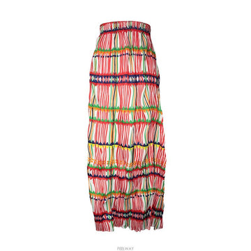 ISSEY MIYAKE Multicolor Stripe Long Skirt 3 157063709