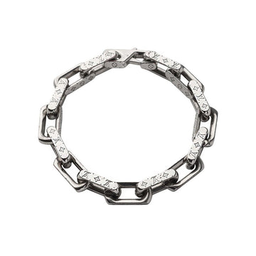 LOUIS VUITTON モノグラムチェーンシルバーブレスレット Lサイズ 37109-2 157066191