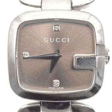 GUCCI G Diamant Stahl Uhr (125.5) L146854 157075634