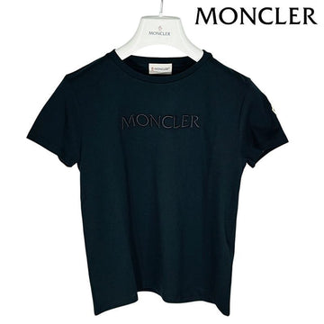 MONCLER Kurzarm-T-Shirt mit gesticktem Text und Logo für Kinder 12A 157037308 [P]