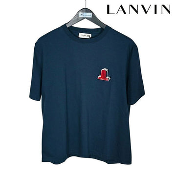 LANVIN Logo gesticktes Herren T-Shirt 155593877