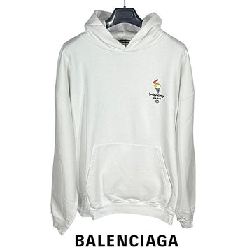BALENCIAGA 男性用ロゴフードTシャツ 620973 TIV45 9040 155076385
