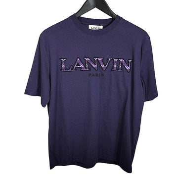 LANVIN メンズロゴ半袖TシャツパープルTS0005J260709 154661091