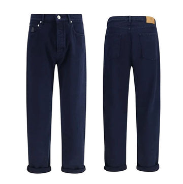Brunello Cucinelli Garment Dyed Cotton Men's Pants 154508218