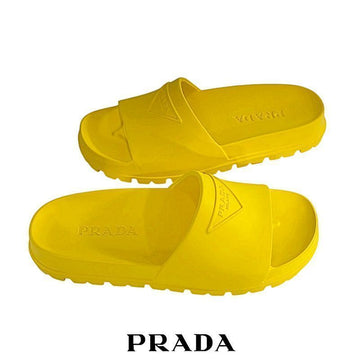 PRADA メンズ ラバー スライド サンダル イエロー 1XX626 3LKV F0377 100%正規品 154407264