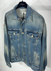 IH NOM UH NIT Men's Printed Denim Jacket NCW19603 089 Genuine 100% 151890866 [P]