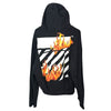 OFF WHITE 男性用ファイヤーバックフードジップジャケット 1088 150801872 [P]