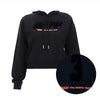 OFF WHITE レディース クロップ ブラック フーディ T 150719716 [P]