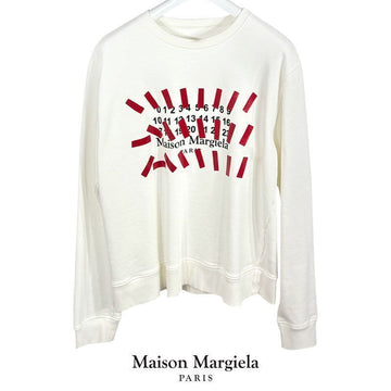 MAISON MARGIELA Taping Nummer Logo Sweatshirt Herren Weiß S30GU0149 S25503 101 150503514