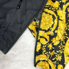 Versace Men's Baroque Print Anorak Half-Zip Jacket Black 1003743 1A02576 5B010 150489453 [P]