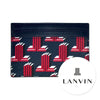 LANVIN Damen Monogramm Kartenetui Navy 150421002 [P]