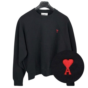 AMI Herren Sweatshirt mit Herzlogo in Schwarz BFUSW005 747 001 150284011