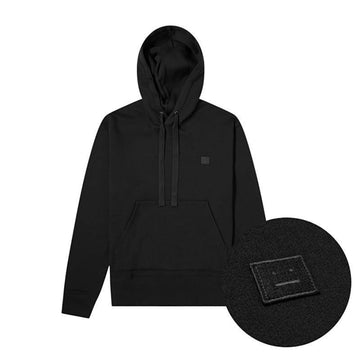 Acne Studios Peris Face Patch Women's Fleece Hoodie 2HK173 900 Authentic 100% 150131902