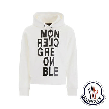 Moncler Women's Lettering Hoodie White 8001650 829EQ 001 149959670