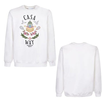 Casablanca Unisex Logo Embroidered Sweatshirt White 149869654