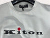 Kiton Men's Logo Crew Neck Sweatshirt Grey UMK028806 100% Authentic 149869413 [P]