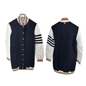 THOM BROWNE Langer Mantel marineblau 100% 149807138