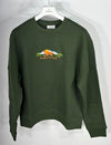 MAISON KITSUNE Outdoorprofil Fox Crew Neck Sweatshirt Grün NM00308KM0307 P391 149984264 [P]
