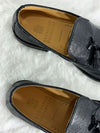 Brunello Cucinelli Tassel Leather Loafers Black MZUCMLB873C101 100% Authentic 149626473 [P]