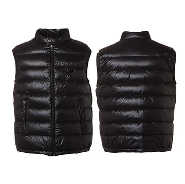 PRADA Männer-Dreieck-Logo-Gans-Daunen-Padding-Weste 100% 149724878