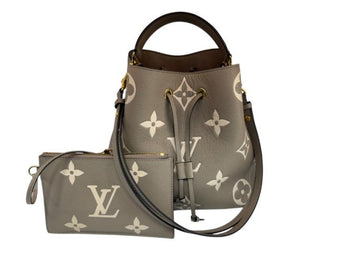 Louis Vuitton Monogram Empreinte NeoNoe MM Cream Tote Bag Shoulder Bag M45555 157084969