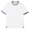 THOM BROWNE 26サイドトリミングリンガー半袖Tシャツ 157087742 [P]