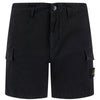 Stone Island Organic Cotton Stretch Broken Twill Cargo Shorts with 'OLD' Effect 157088816 [P]