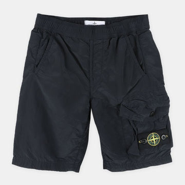 Stone Island 22 S/S Stone Kids Wappen Patch Metallic Swim Pants (Navy) 7616L0213 V0020 54740607