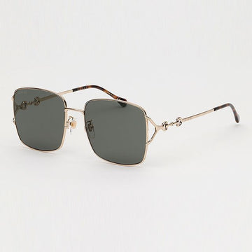 Gucci Sunglasses GG1018SK 001 Asian Fit Square Metal Luxury 62831776