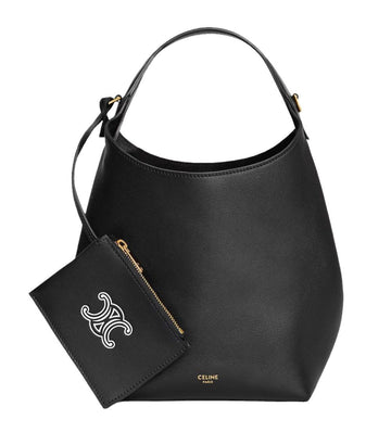 CELINE スモールホーボーバッグスムースカーフスキンブラックL10133Q71 38NO 157089876