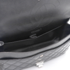 CHANEL Vintage Large Silver Chain Shoulder Bag Black Patent Leather 2.55 157090359 [P]
