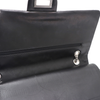 CHANEL Vintage Large Silver Chain Shoulder Bag Black Patent Leather 2.55 157090359 [P]