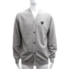 COMME DES GARCONS Woll-Cardigan mit schwarzem Herz-Patch 95912941 157090324 [P]