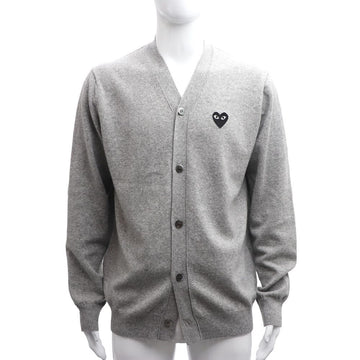 Comme Des Garcons Black Heart Patch Wool Cardigan 95912941 157090324