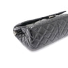 CHANEL Vintage Large Silver Chain Shoulder Bag Black Patent Leather 2.55 157090359 [P]