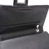 CHANEL Vintage Large Silver Chain Shoulder Bag Black Patent Leather 2.55 157090359 [P]