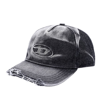 DIESEL オーバル D ロゴ デニム メンズ キャップ 153415653