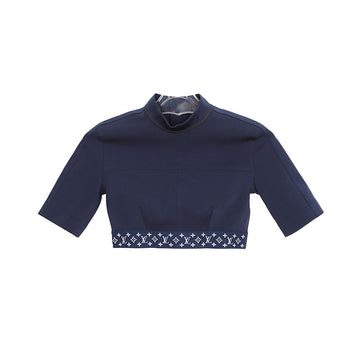 Louis Vuitton Flight Mode Sporty Crop Top Navy 157015543