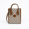 GUCCI Interlocking G Mini Tote Bag Braun 156729244 [P]