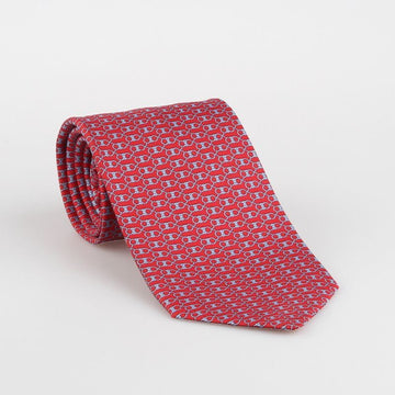 Salvatore Ferragamo Gancini Printed Silk Tie 35 1217 0778570 147444934