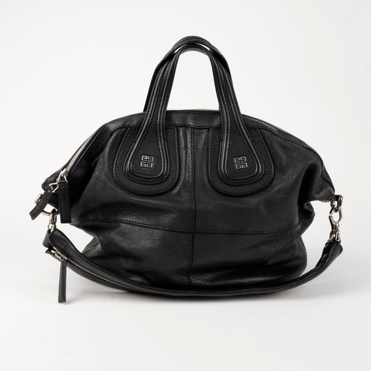 Givenchy Medium Goatskin Nightingale Tote and Shoulder Bag Black 156516085