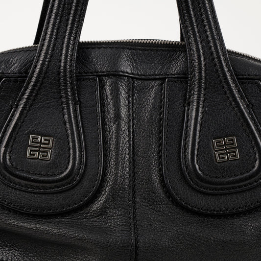 Givenchy Medium Goatskin Nightingale Tote and Shoulder Bag Black 156516085