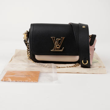 Louis Vuitton Tender Grain Leather Shoulder Bag Black 156516738 [P]