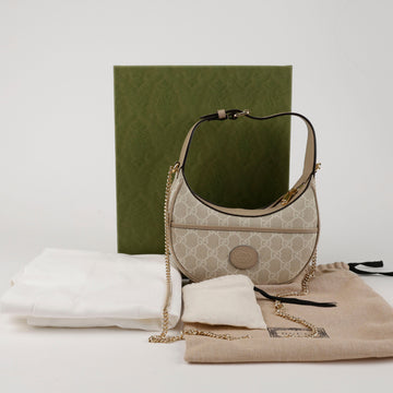 GUCCI ハーフムーンシェイプミニバッグ ベージュ 156722111